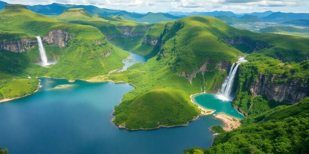 Pemandangan alam indah di Indonesia yang menakjubkan.